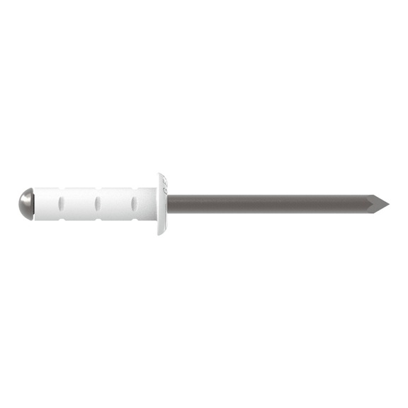 GESIPA Blindniete Alu/Niro 4 x 10 RAL 9010 Reinwei&szlig; Pack mit 500 St&uuml;ck 1456143 - Blindniet