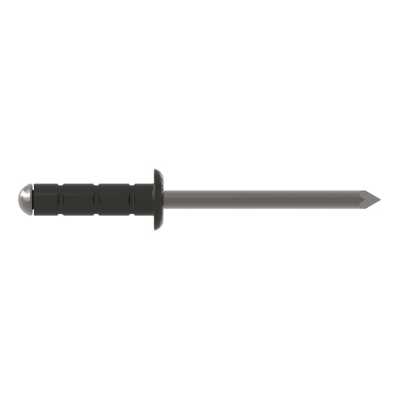 GESIPA Blindniete Alu/Niro 4 x 10 RAL 7022 Umbragrau Pack mit 500 St&uuml;ck 1456074 - Blindniet