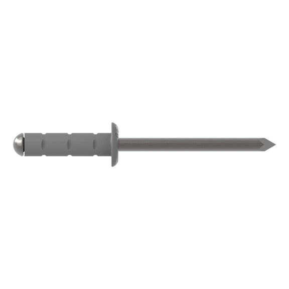 GESIPA Blind rivets, aluminium/stainless steel, 3.2 x 11, RAL 9006 white aluminium, pack of 1000, 1446505 - Blind rivet