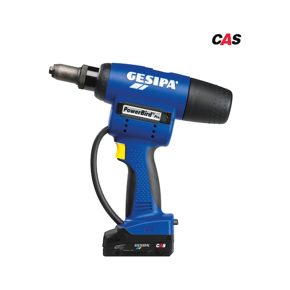GESIPA PowerBird Pro Gold Edition CAS 1 Li-ion battery 18V-2.0 Ah charger L-Boxx 1680296 - Blind riveting tool (battery-powered)