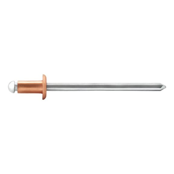 GESIPA Spenglerniete Kupfer/Stahl Flachrundkopf 3,2 x 8 Pack mit 500 St&uuml;ck 1538401 - Blindniet