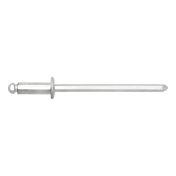 GESIPA Spenglerniete Edelstahl A2 Flachrundkopf 3,2 x 6 Pack mit 500 St&uuml;ck 1538485 - Blindniet