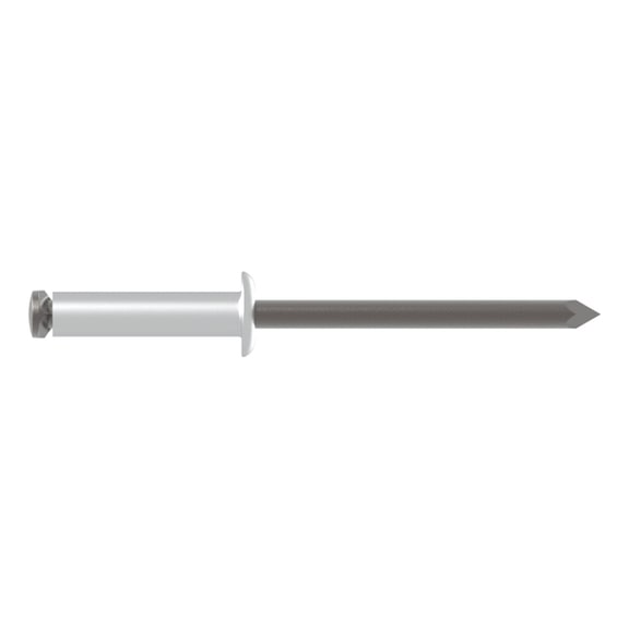 GESIPA Expanding blind rivets, aluminium/steel, flat round head, 4.8 x 14, pack of 250, 1433743 - Blind rivet