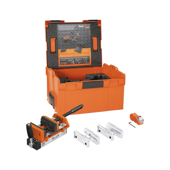 FEIN VersaMAG Schraubstock Set inklusive Schutzbacken aus Aluminium 90701009000 - Schraubstock (Sonstiges)