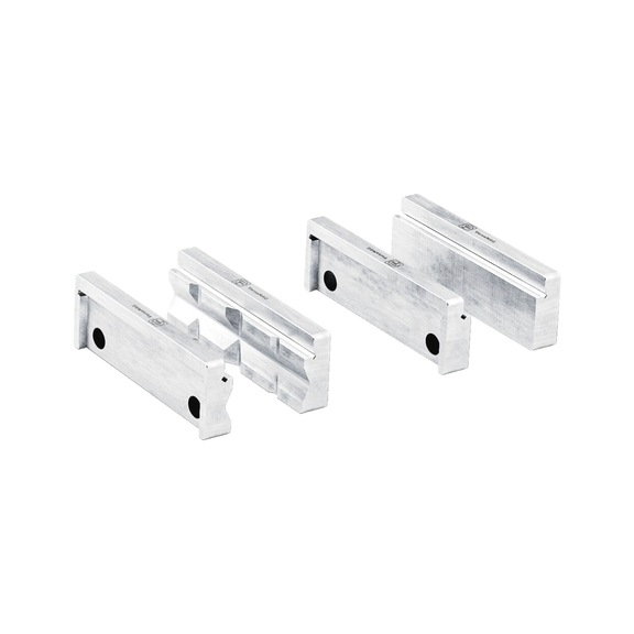 FEIN Schutzbackenpaar Set (P) Prisma und (B) Blank 110 mm Aluminium 90701010010 - Schraubstock (Sonstiges)