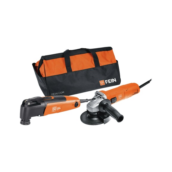 FEIN Compact angle grinder CG 7-125 & MULTIMASTER MM 300 99100000834 - Advantage combo battery & mains