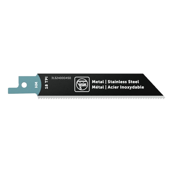 FEIN Reciprocating saw blade for metal HM 95 T18 MSS 31324000450 - Saw blade for reciprocating saw