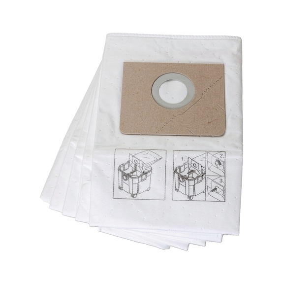 FEIN Vliesfiltersack Ausf&uuml;hrung Dustex 35 L, VE 5 St 31345062010 - Beutel f&uuml;r Staubsauger