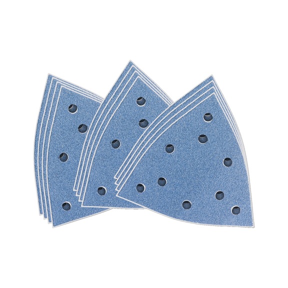 FEIN Schleifblatt-Set Zirkon Kantenl&auml;nge 130 mm 12 teilig 35222952110 - Schleifblatt