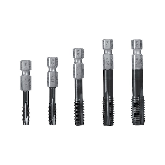 FEIN VARIO Gewindebohrer-Set f&uuml;r Durchgangsl&ouml;cher 5-teilig - VARIO Gewindebohrer-Set