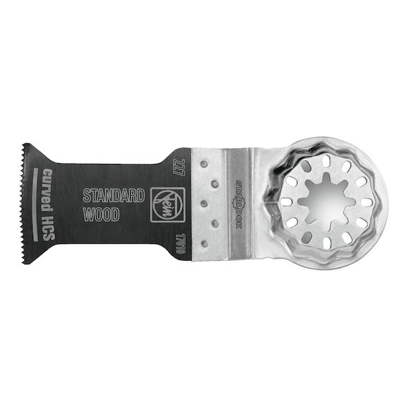 FEIN E-Cut Standard-S&auml;geblatt curved L&auml;nge 55 mm Breite 35mm VE 5 St Aufnahme SL - E-Cut Standard-S&auml;geblatt curved