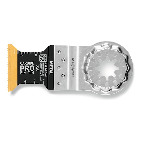 FEIN FEIN E-Cut Carbide Pro hossz 40 mm sz&eacute;less&eacute;g 32 mm 1 db-os csomag tart&oacute; SL 63502236210 - Mer&uuml;lő fűr&eacute;szlap