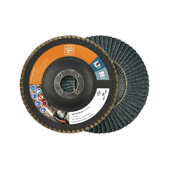 FEIN flap disc grain 40 diameter 125 mm PU 10 pcs 63730022010 - Fan grinder