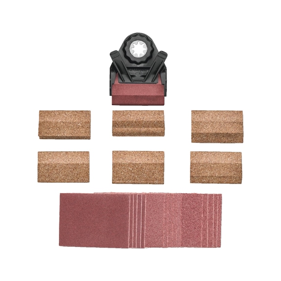 FEIN profile sanding set SLP holder 63810031010 - Abrasive tool made of abrasive on backing
