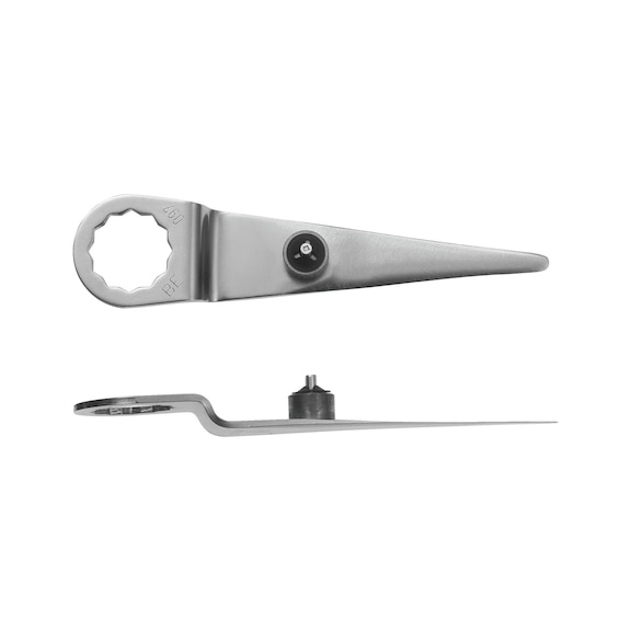 FEIN cutting blade, straight shape Cutting edge length 58 mm Overall length 125 mm 63903097018 - Insert tool