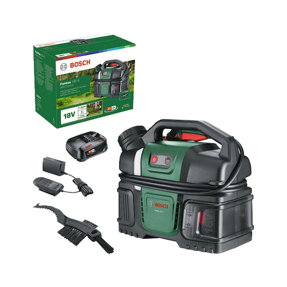 BOSCH Akku-Fahrradreinigungsger&auml;t Fontus 18V-6  1x Akku PBA 18V 2.0Ah 06008B6201 - Gartenger&auml;t