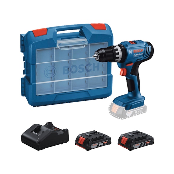 BOSCH GSB 18V-25 cordless impact drill/driver, 2 x GBA 18V 2.0Ah batteries 06019K9304 - Impact drill (cordless)
