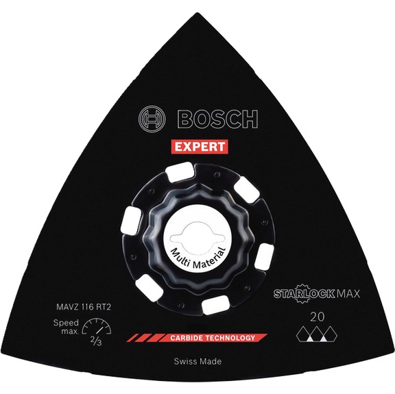 BOSCH EXPERT MAVZ 116 RT2 sanding plate, 116 mm 2608902078 - EXPERT MAVZ 116 sanding pad