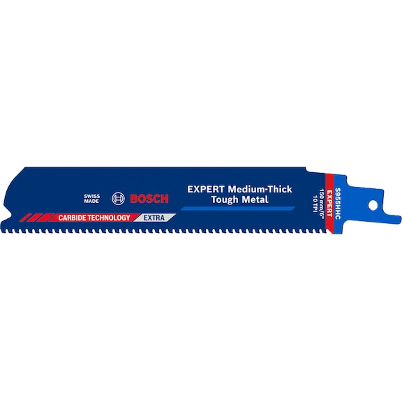 BOSCH EXPERT Medium-Thick Tough Metal S955HHC Reciprocating Saw Blade, 10-piece pack 2608902322 - EXPERT S955HHC reciprocating saw blade