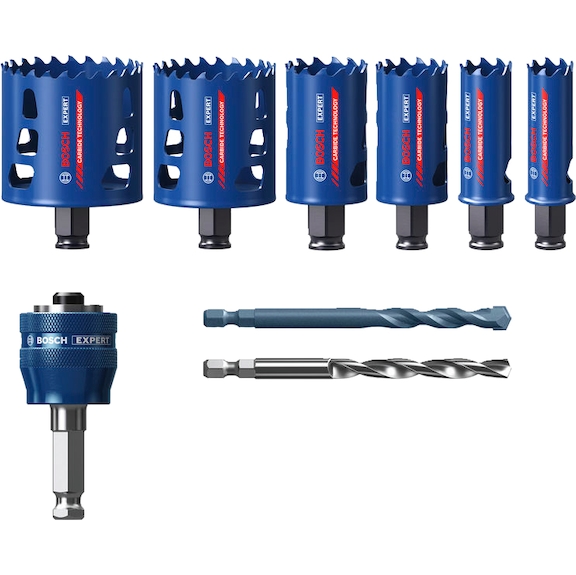 BOSCH EXPERT Multi Material Power Change Plus-Lochs&auml;ge 9-teilig 2608901906 - Lochs&auml;gen-Satz