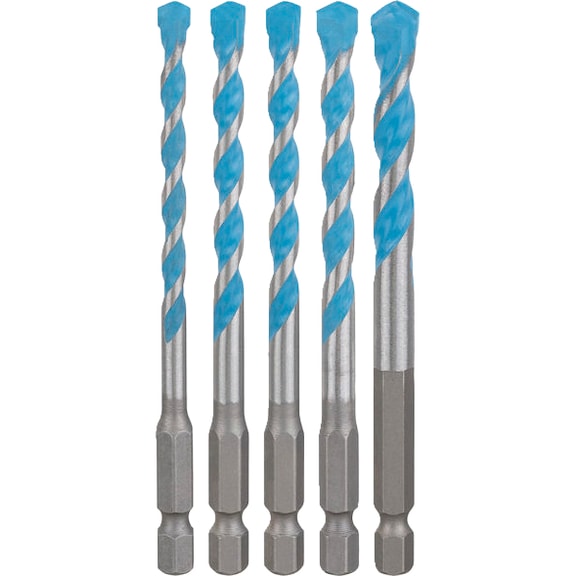 BOSCH EXPERT HEX-9 Multi-Construction Drill Bit Set, 5-piece 2608902290 - EXPERT HEX-9 Multi-Construction Drill Bit Set