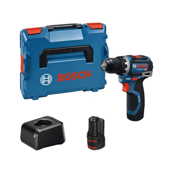 BOSCH Akku-Bohrschrauber GSR 12V-32, 2 x Akku GBA 12V 2.0Ah in L-BOXX 06019N7002 - Bohrschrauber (Akku)