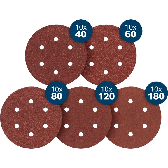 BOSCH EXPERT C430 Sandpaper Set, 150mm, 50 sheets, Starter Pack 2608623339 - EXPERT C430 Sandpaper Set