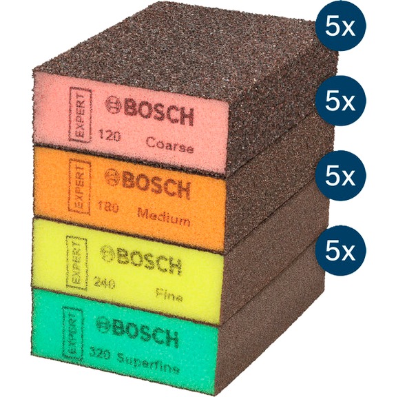 BOSCH EXPERT S471 Standard-Schleifblock 26x69x97mm 20 St&uuml;ck 2608902490 - Schleifmittel, Schleifk&ouml;rper (Sonstige)