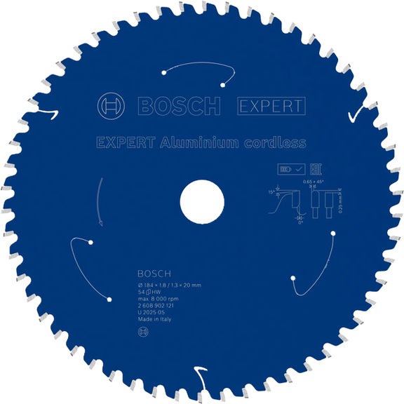 BOSCH EXPERT Aluminium Kreiss&auml;geblatt, 184x20 mm, Z54 2608902121 - EXPERT Aluminium Kreiss&auml;geblatt