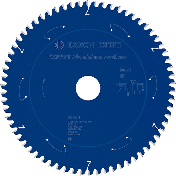 BOSCH EXPERT Aluminium Kreiss&auml;geblatt, 216x30 mm, Z66 2608902124 - EXPERT Aluminium Kreiss&auml;geblatt