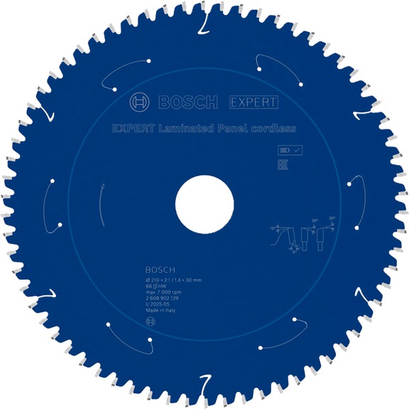BOSCH EXPERT Laminated Panel circular saw blade, 210 x 2.1 x 30 mm, Z66 2608902129 - EXPERT Laminated Panel Circular Saw Blade