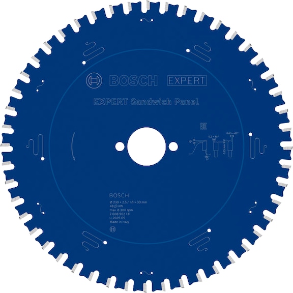BOSCH EXPERT Steel circular saw blade, 230 x 30 mm, Z48 2608902131 - EXPERT Steel Circular Saw Blade