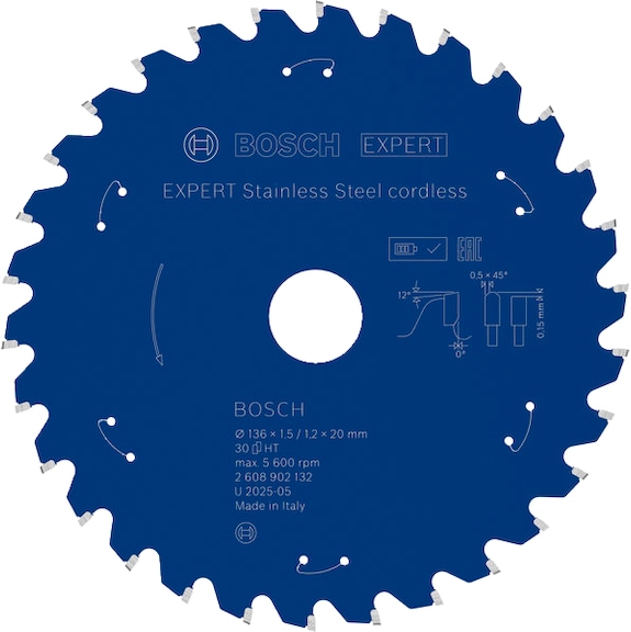BOSCH EXPERT Stainless Steel Circular Saw Blade