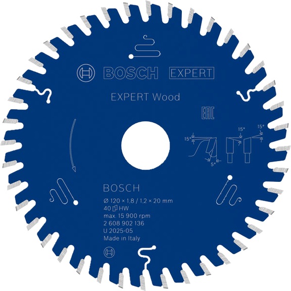 BOSCH EXPERT Wood Kreiss&auml;geblatt, 120x20 mm, Z40 2608902136 - EXPERT Wood Kreiss&auml;geblatt