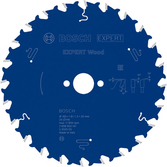 BOSCH EXPERT Wood Kreiss&auml;geblatt, 160x1,8x20 mm, Z24 2608902141 - EXPERT Wood Kreiss&auml;geblatt