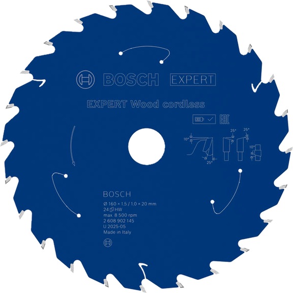BOSCH EXPERT Wood Kreiss&auml;geblatt, 160x1,45x20 mm, Z24 2608902145 - EXPERT Wood Kreiss&auml;geblatt