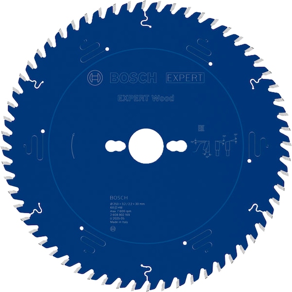 BOSCH EXPERT Wood circular saw blade, 250 x 3.2 x 30 mm, Z60 2608902169 - EXPERT Wood Circular Saw Blade