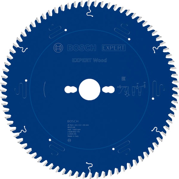 BOSCH EXPERT Wood circular saw blade, 250 x 3.2 x 30 mm, Z80 2608902170 - EXPERT Wood Circular Saw Blade