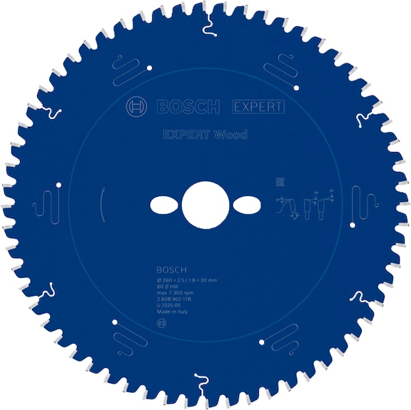 BOSCH EXPERT Wood Kreiss&auml;geblatt, 260x30 mm, Z60 2608902178 - EXPERT Wood Kreiss&auml;geblatt