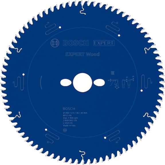 BOSCH EXPERT Wood Kreiss&auml;geblatt, 260x30 mm, Z80 2608902179 - EXPERT Wood Kreiss&auml;geblatt