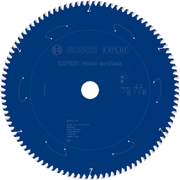 BOSCH EXPERT Wood circular saw blade, 305 x 30 mm, Z96 2608902187 - EXPERT Wood Circular Saw Blade