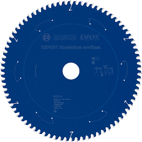 BOSCH EXPERT Aluminium Kreiss&auml;geblatt, 254x30 mm, Z78 2608902191 - EXPERT Aluminium Kreiss&auml;geblatt