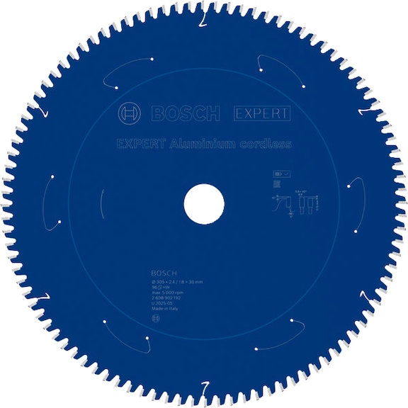 BOSCH EXPERT Aluminium Kreiss&auml;geblatt, 305x30x2.4 mm, Z96 2608902192 - EXPERT Aluminium Kreiss&auml;geblatt