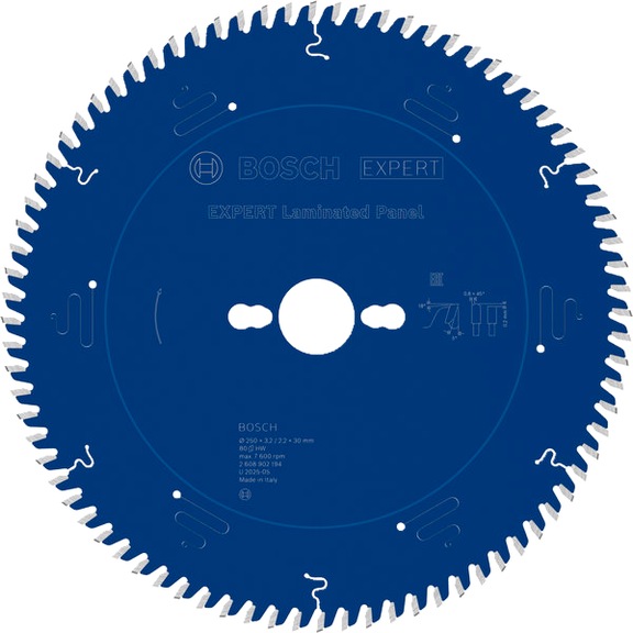 BOSCH EXPERT Laminated Panel Kreiss&auml;geblatt, 250x30 mm, Z80 2608902194 - EXPERT Laminated Panel Kreiss&auml;geblatt