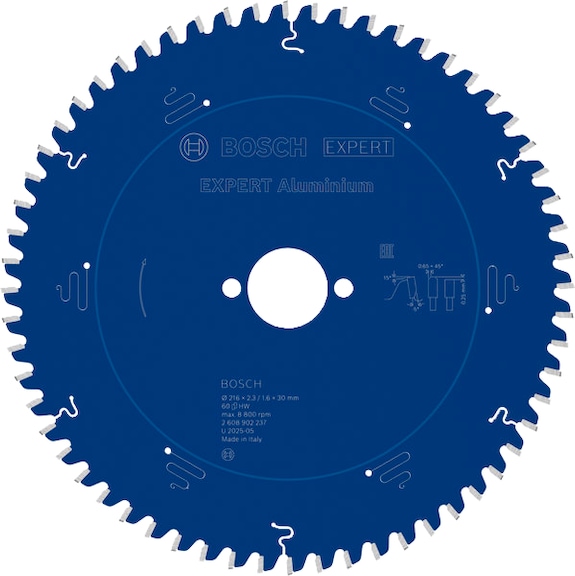BOSCH EXPERT Aluminium Kreiss&auml;geblatt, 216x30 mm, Z60 2608902237 - EXPERT Aluminium Kreiss&auml;geblatt