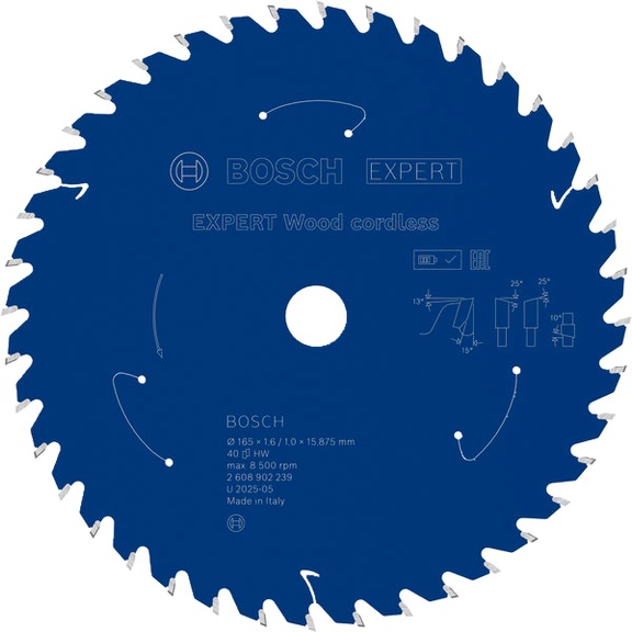 BOSCH EXPERT Wood Kreiss&auml;geblatt, 165x15.875 mm, Z40 2608902239 - EXPERT Wood Kreiss&auml;geblatt