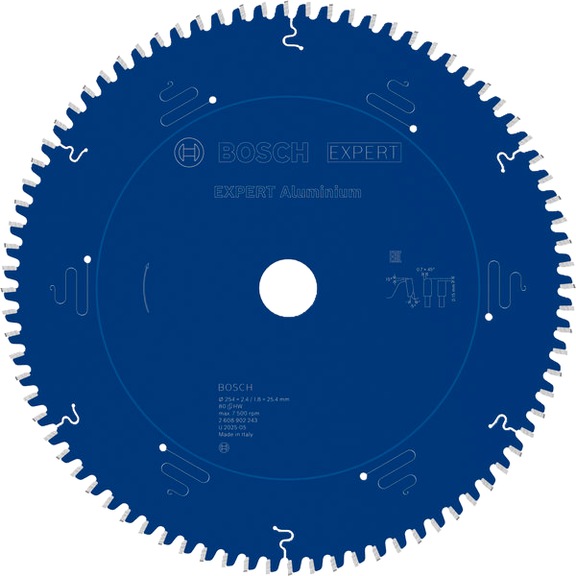 BOSCH EXPERT Aluminium Kreiss&auml;geblatt, 254x25,4 mm, Z80 2608902243 - EXPERT Aluminium Kreiss&auml;geblatt