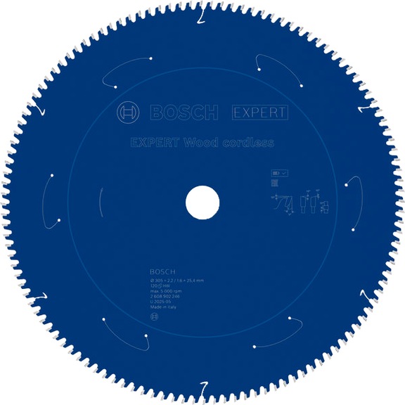 BOSCH EXPERT Wood circular saw blade, 305 x 25.4 mm, Z120 2608902246 - EXPERT Wood Circular Saw Blade
