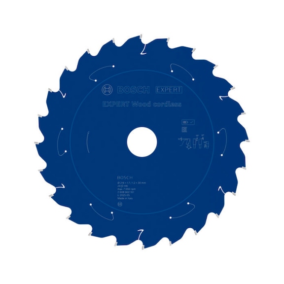 BOSCH EXPERT Wood circular saw blade, 216 x 1.7 x 30 mm, Z24, tooth angle 5 degrees 2608902161 - EXPERT Wood Circular Saw Blade