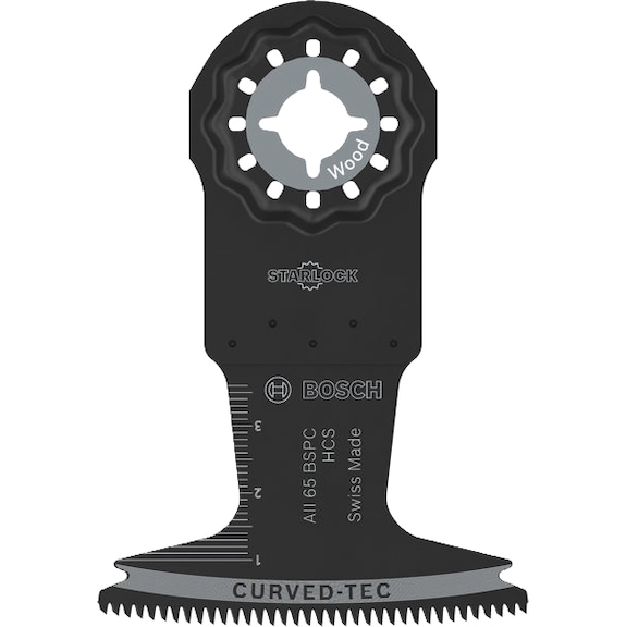 BOSCH AII 65 BSPC wood plunge-cut saw blade, Starlock, 65 x 40 mm 2608669258 - Saw blade for oscillator
